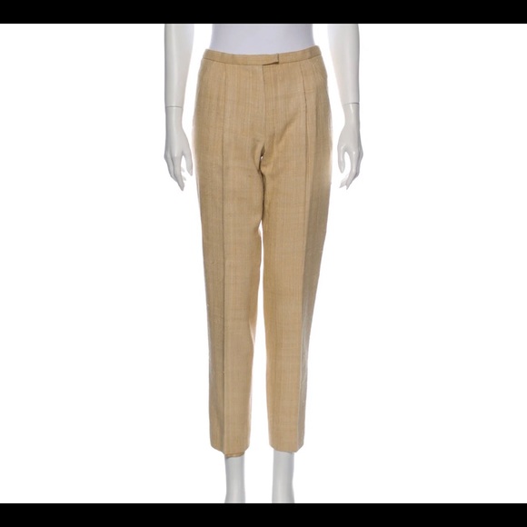 Hermès Silk Lined Straight Leg Pants Size: S | US4, FR36 - Picture 2 of 3
